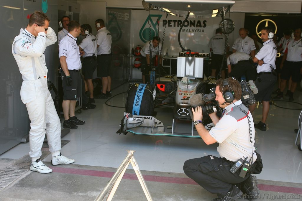 GP Europa, Prove Libere 2, Venerdi', Michael Schumacher (GER), Mercedes GP  F1 Team, MGP W01 