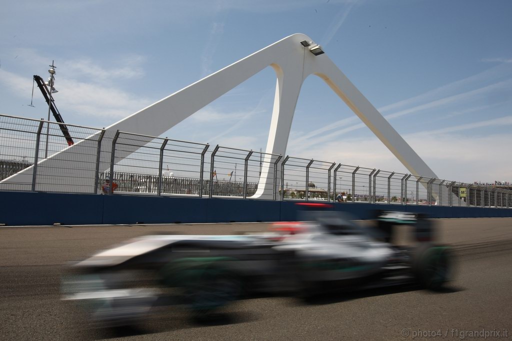GP Europa, Prove Libere 2, Venerdi', Michael Schumacher (GER), Mercedes GP  F1 Team, MGP W01 