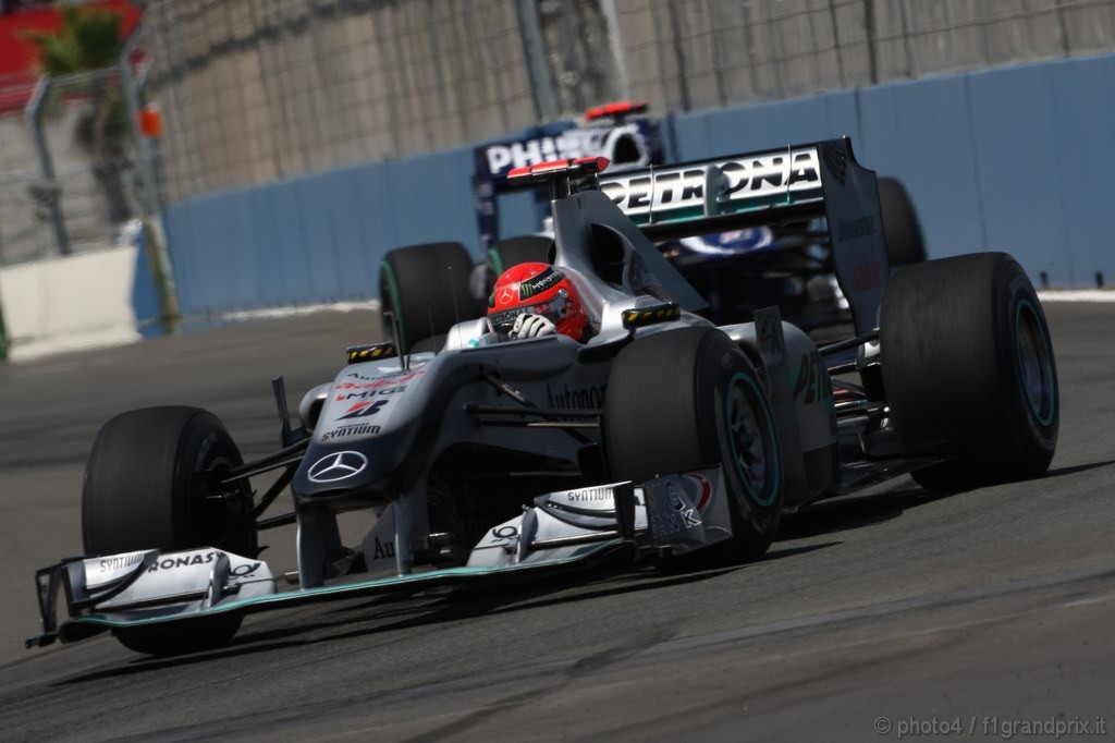 GP Europa, Prove Libere 2, Venerdi', Michael Schumacher (GER), Mercedes GP  F1 Team, MGP W01 