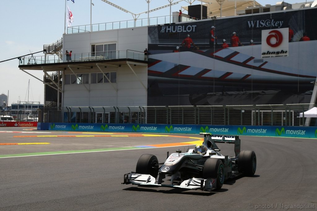 GP Europa, Prove Libere 2, Venerdi', Nico Rosberg (GER), Mercedes GP F1 Team, MGP W01 