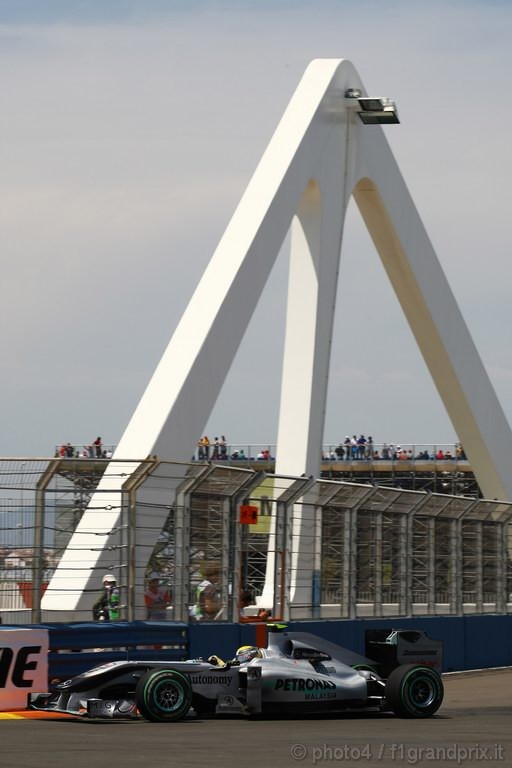 GP Europa, Prove Libere 2, Venerdi', Nico Rosberg (GER), Mercedes GP F1 Team, MGP W01 