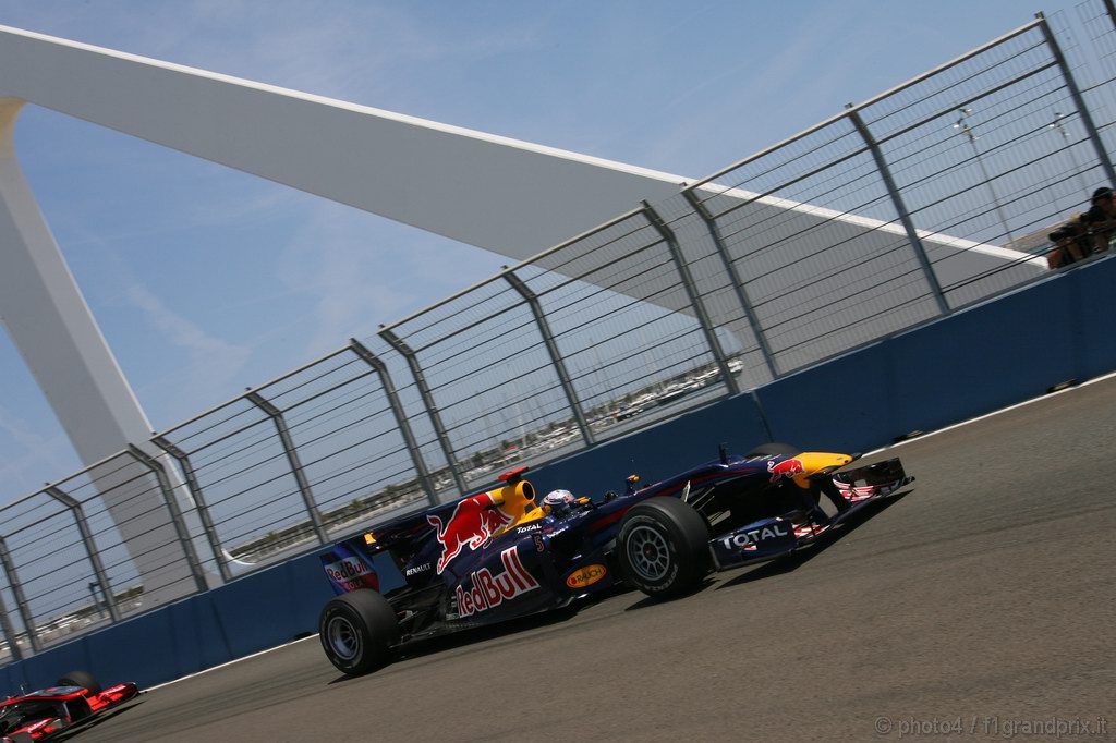 GP Europa, Prove Libere 2, Venerdi', Sebastian Vettel (GER), Red Bull Racing, RB6 