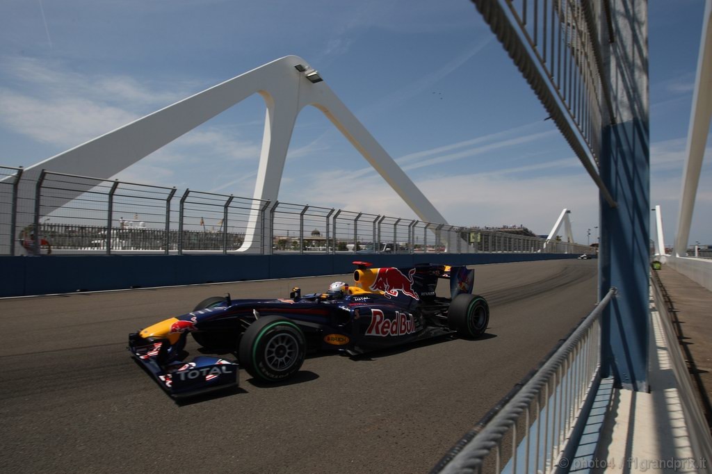 GP Europa, Prove Libere 2, Venerdi', Sebastian Vettel (GER), Red Bull Racing, RB6 