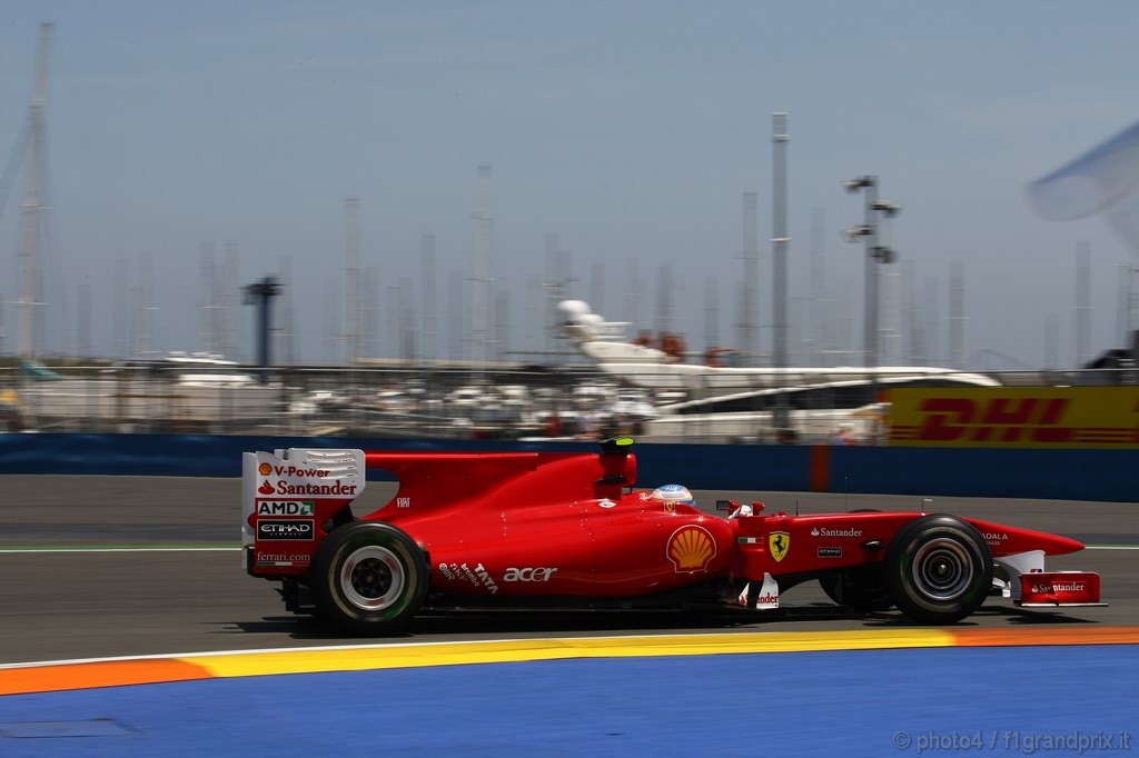 GP Europa, Prove Libere 2, Venerdi', Fernando Alonso (ESP), Ferrari, F10 