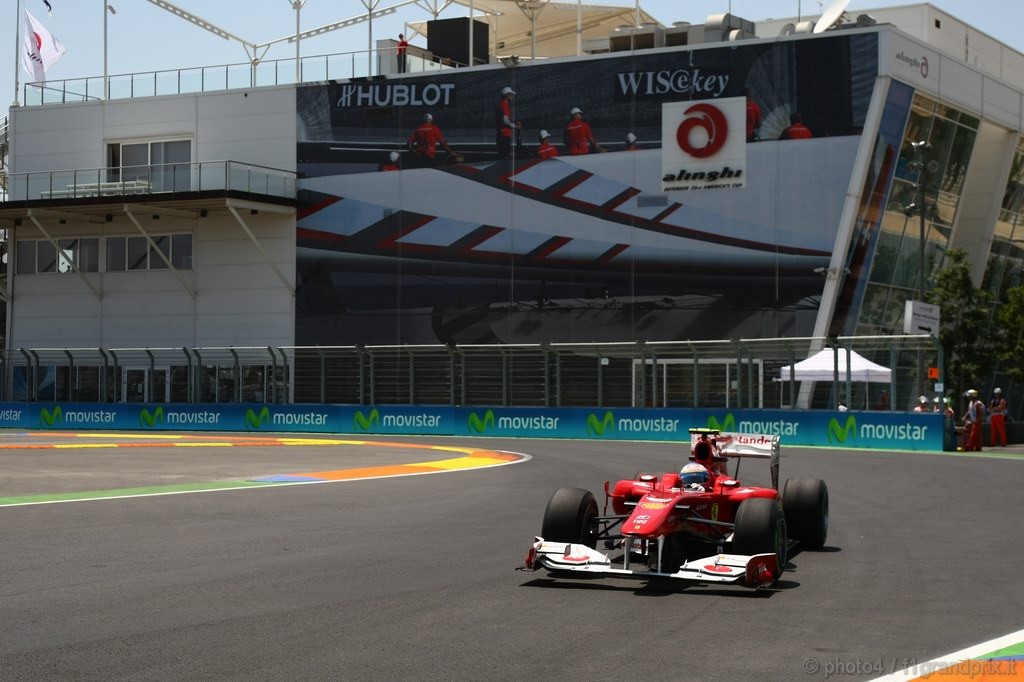 GP Europa, Prove Libere 2, Venerdi', Fernando Alonso (ESP), Ferrari, F10 