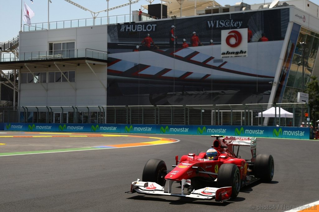 GP Europa, Prove Libere 2, Venerdi', Fernando Alonso (ESP), Ferrari, F10 