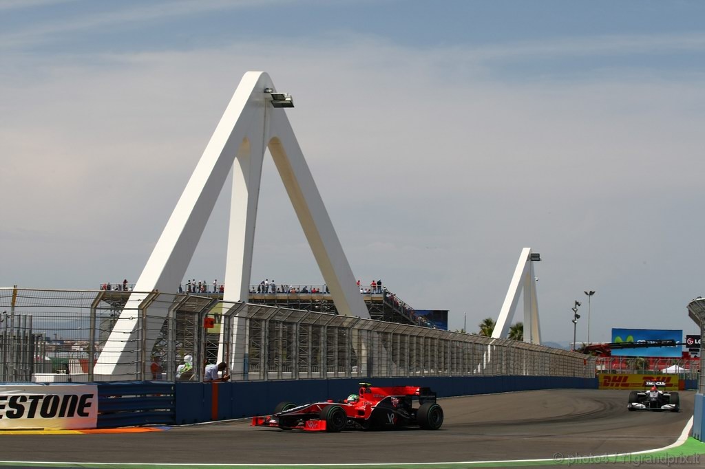GP Europa, Prove Libere 2, Venerdi', Lucas Di Grassi (BRA), Virgin Racing, VR-01 