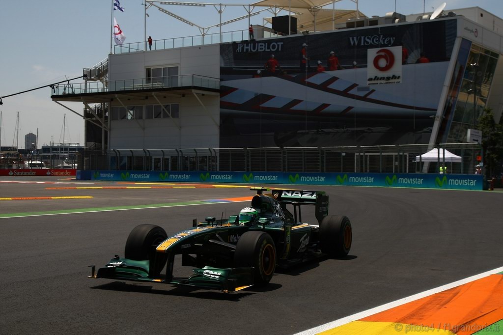GP Europa, Prove Libere 2, Venerdi', Heikki Kovalainen (FIN), Lotus Racing, T127 