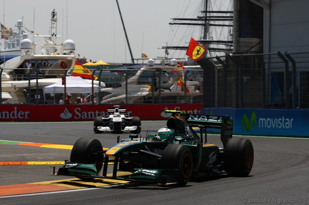 GP Europa, Prove Libere 2, Venerdi', Heikki Kovalainen (FIN), Lotus Racing, T127 