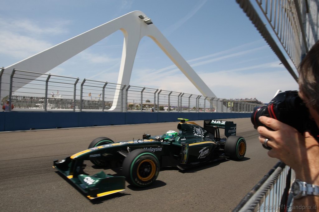GP Europa, Prove Libere 2, Venerdi', Heikki Kovalainen (FIN), Lotus Racing, T127 