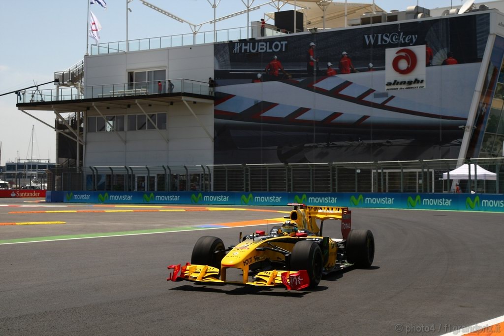GP Europa, Prove Libere 2, Venerdi', Robert Kubica (POL), Renault F1 Team, R30 