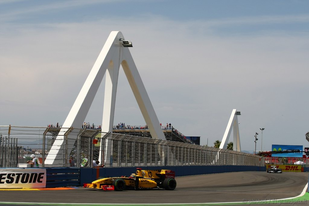 GP Europa, Prove Libere 2, Venerdi', Robert Kubica (POL), Renault F1 Team, R30 