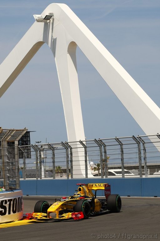 GP Europa, Prove Libere 2, Venerdi', Robert Kubica (POL), Renault F1 Team, R30 
