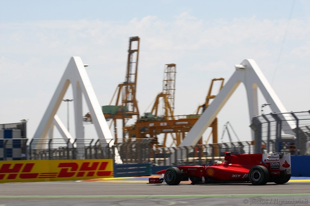 GP Europa, Prove Libere 2, Venerdi', Felipe Massa (BRA), Ferrari, F10 