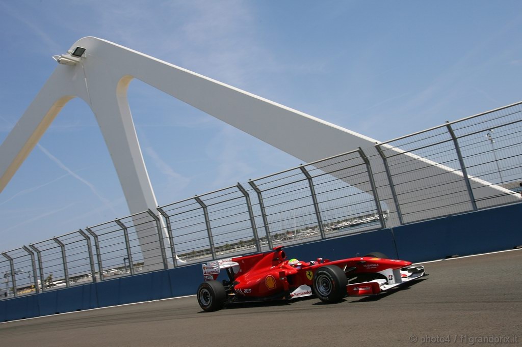 GP Europa, Prove Libere 2, Venerdi', Felipe Massa (BRA), Ferrari, F10 