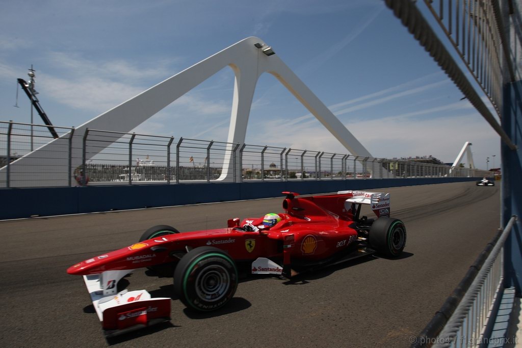 GP Europa, Prove Libere 2, Venerdi', Felipe Massa (BRA), Ferrari, F10 