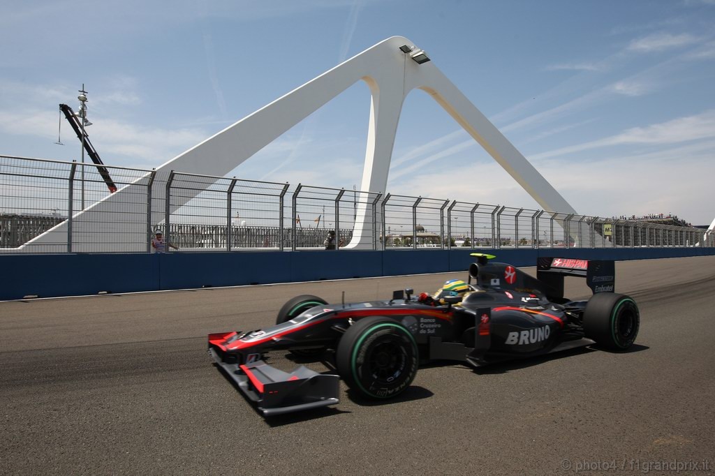 GP Europa, Prove Libere 2, Venerdi', Bruno Senna (BRA), Hispania Racing F1 Team (HRT), F110 