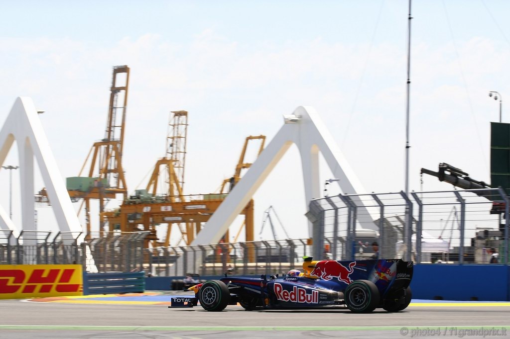 GP Europa, Prove Libere 2, Venerdi', Mark Webber (AUS), Red Bull Racing, RB6 