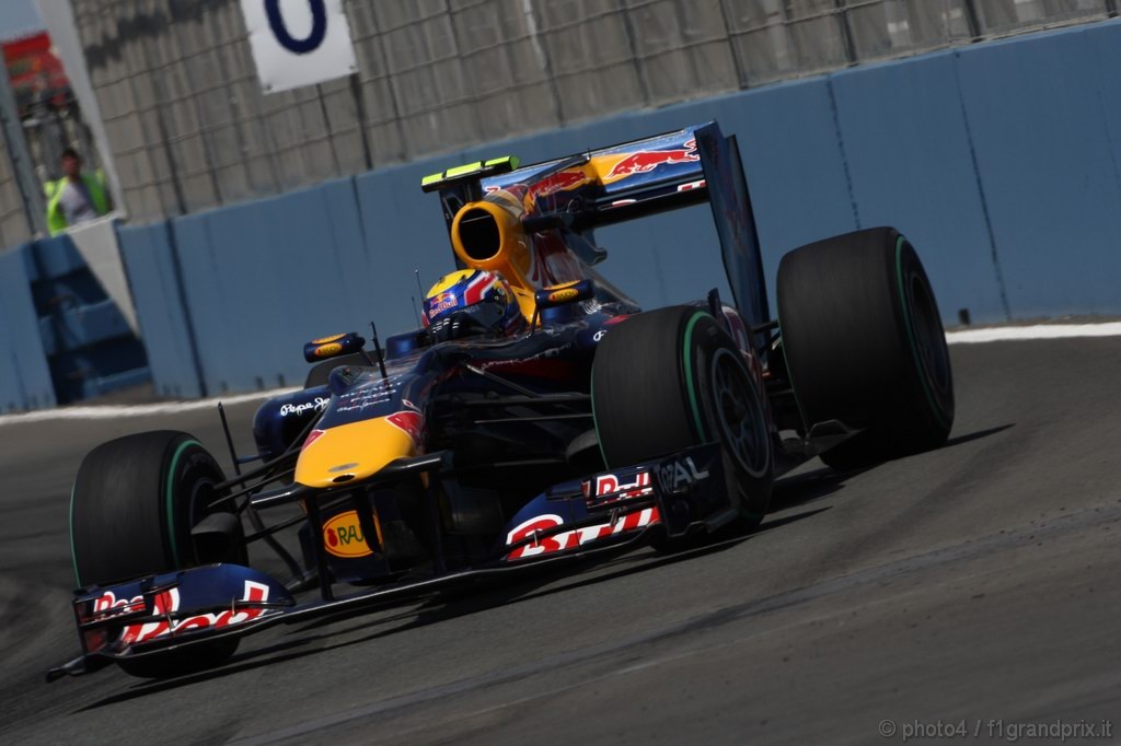 GP Europa, Prove Libere 2, Venerdi', Mark Webber (AUS), Red Bull Racing, RB6 
