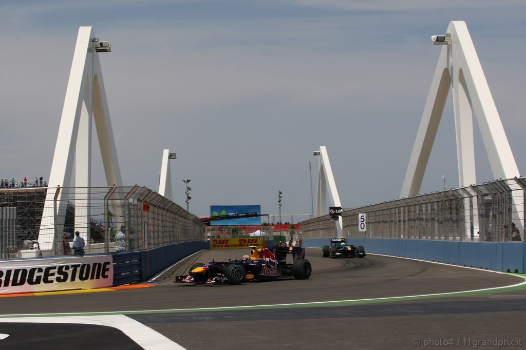 GP Europa, Prove Libere 2, Venerdi', Mark Webber (AUS), Red Bull Racing, RB6 