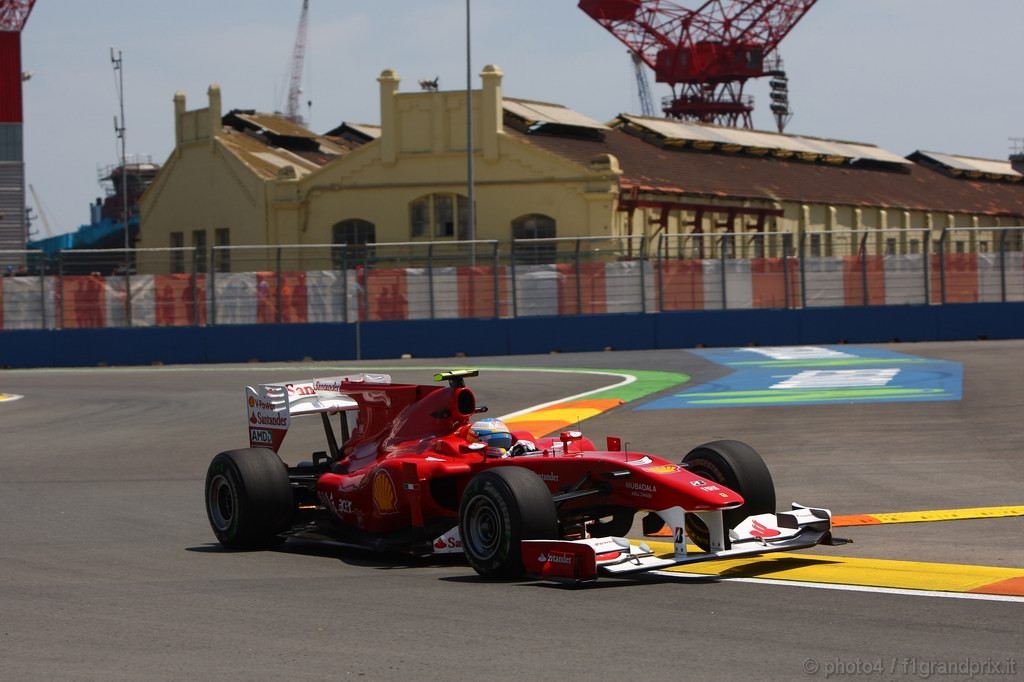 GP Europa, Prove Libere 2, Venerdi', Fernando Alonso (ESP), Ferrari, F10 