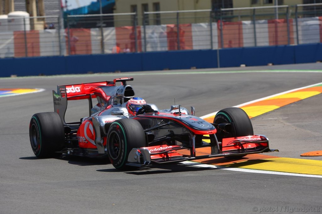 GP Europa, Prove Libere 2, Venerdi', Jenson Button (GBR), McLaren  Mercedes, MP4-25 