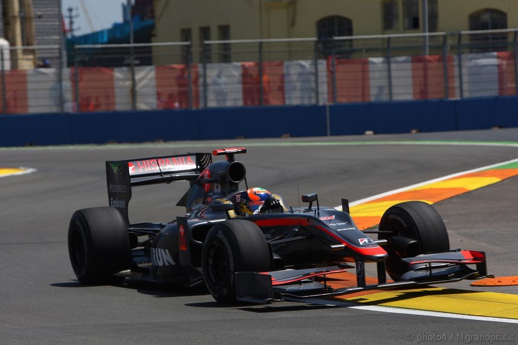 GP Europa, Prove Libere 2, Venerdi', Karun Chandhok (IND), Hispania Racing F1 Team (HRT), F110 