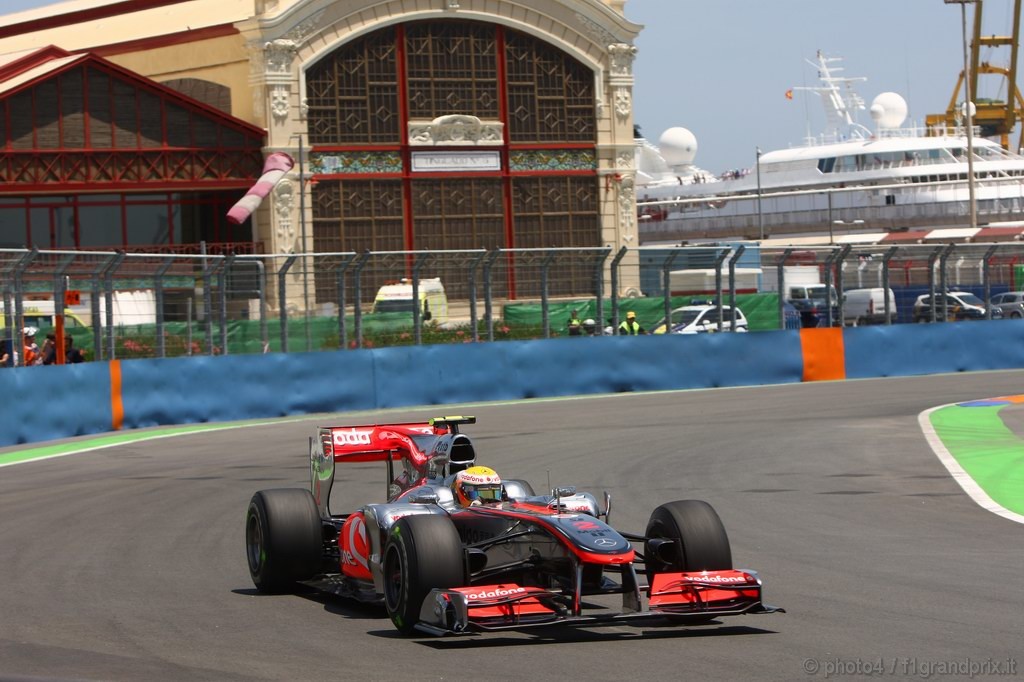 GP Europa, Prove Libere 2, Venerdi', Lewis Hamilton (GBR), McLaren  Mercedes, MP4-25 