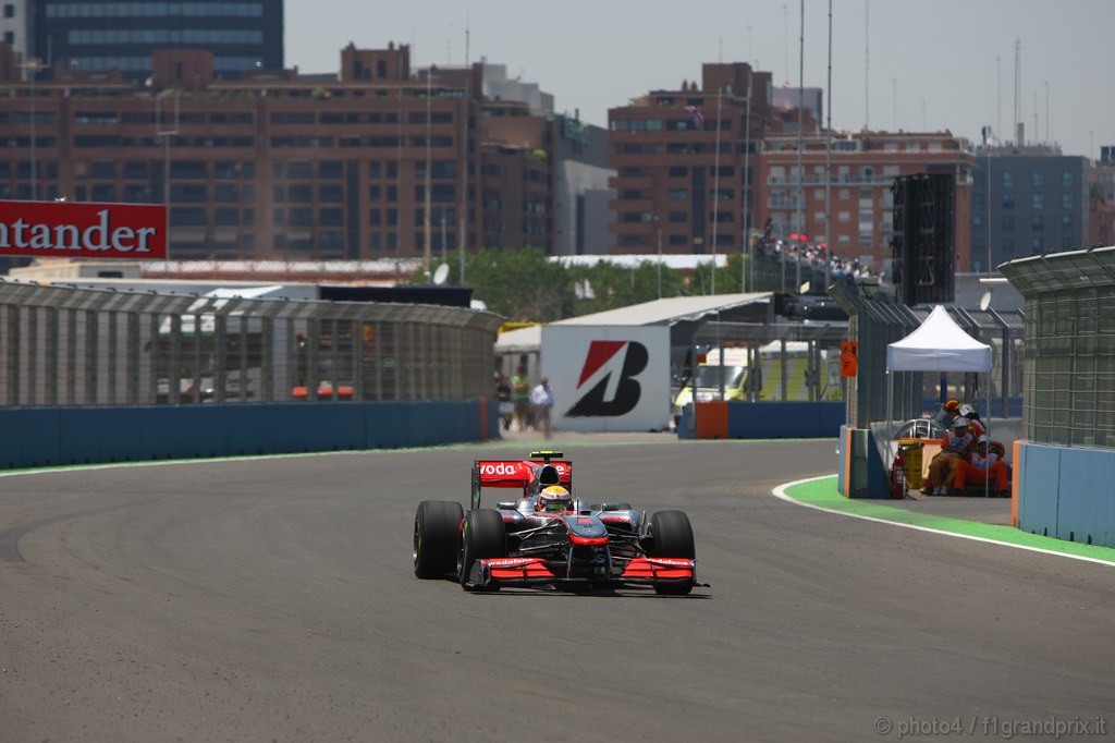 GP Europa, Prove Libere 2, Venerdi', Lewis Hamilton (GBR), McLaren  Mercedes, MP4-25 