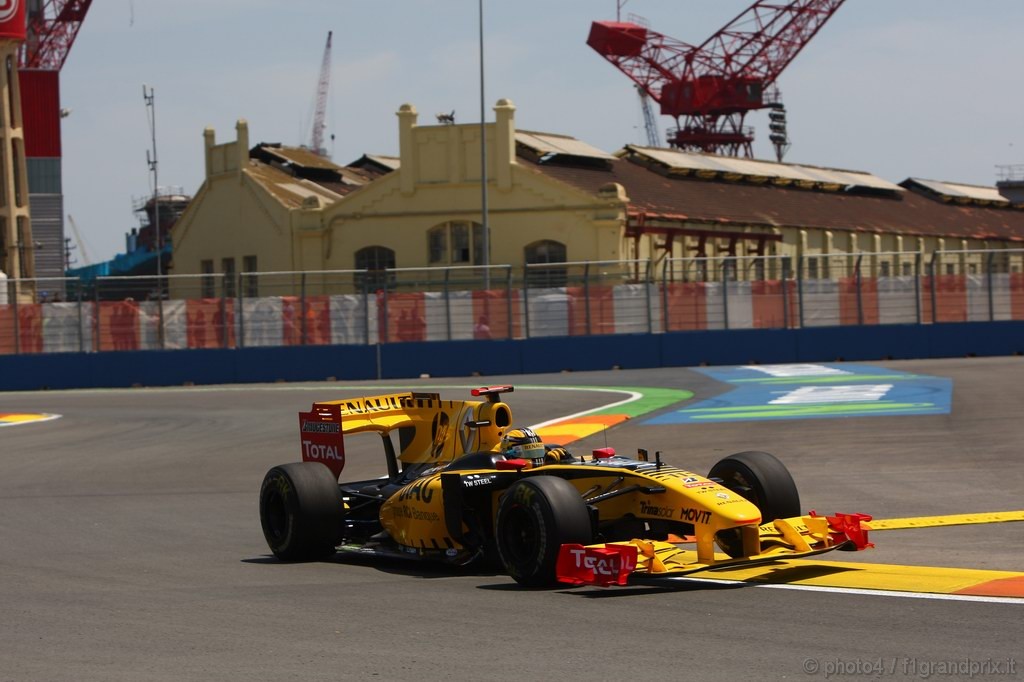 GP Europa, Prove Libere 2, Venerdi', Robert Kubica (POL), Renault F1 Team, R30 