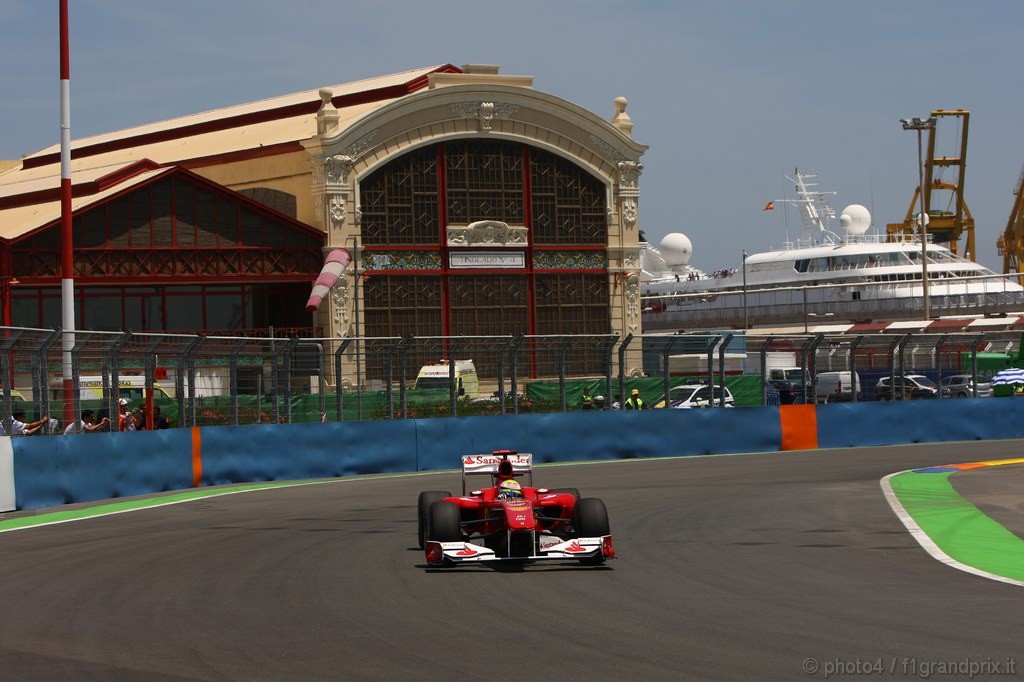 GP Europa, Prove Libere 2, Venerdi', Felipe Massa (BRA), Ferrari, F10 