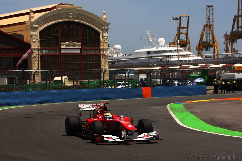 GP Europa, Prove Libere 2, Venerdi', Felipe Massa (BRA), Ferrari, F10 