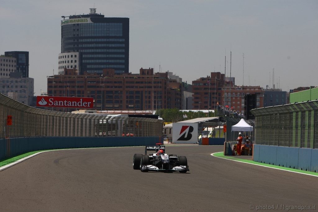 GP Europa, Prove Libere 2, Venerdi', Michael Schumacher (GER), Mercedes GP  F1 Team, MGP W01 