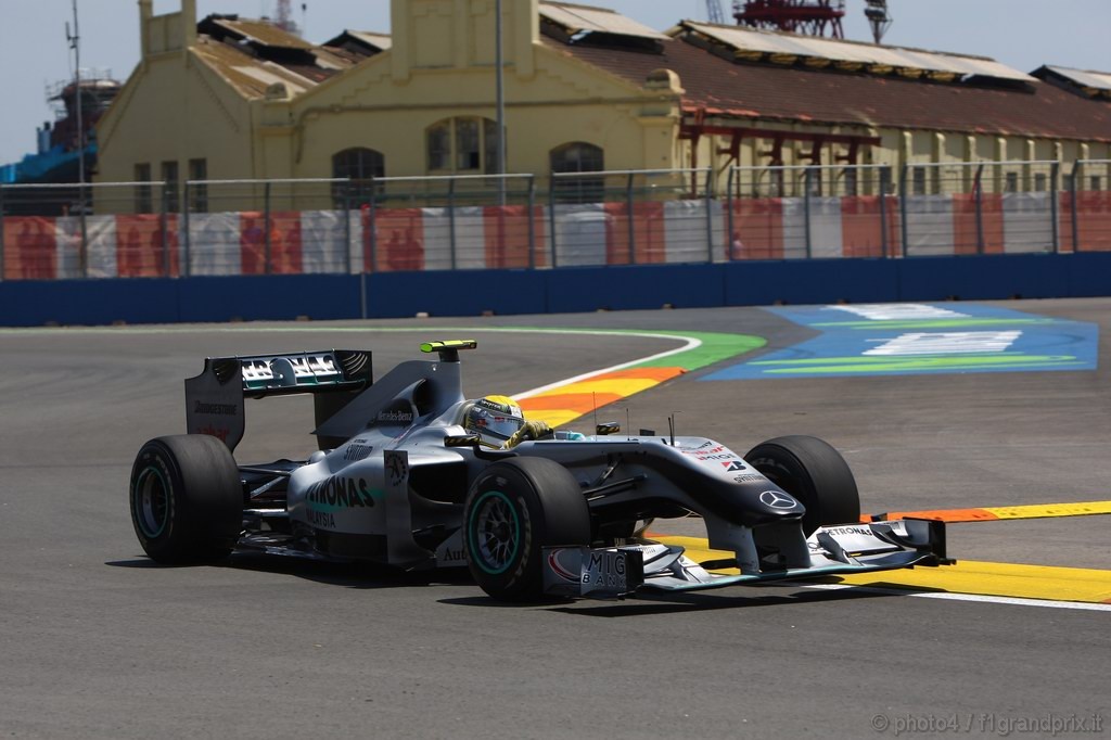 GP Europa, Prove Libere 2, Venerdi', Nico Rosberg (GER), Mercedes GP F1 Team, MGP W01 