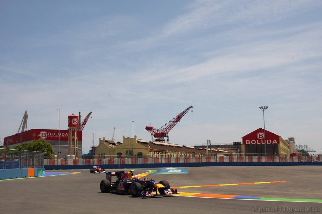 GP Europa, Prove Libere 2, Venerdi', Mark Webber (AUS), Red Bull Racing, RB6 