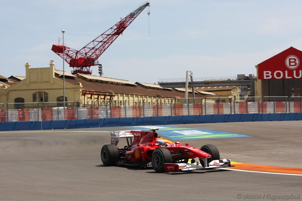 GP Europa, Prove Libere 2, Venerdi', Fernando Alonso (ESP), Ferrari, F10 