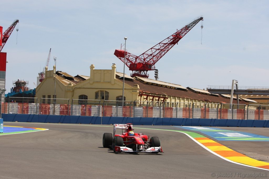 GP Europa, Prove Libere 2, Venerdi', Felipe Massa (BRA), Ferrari, F10 
