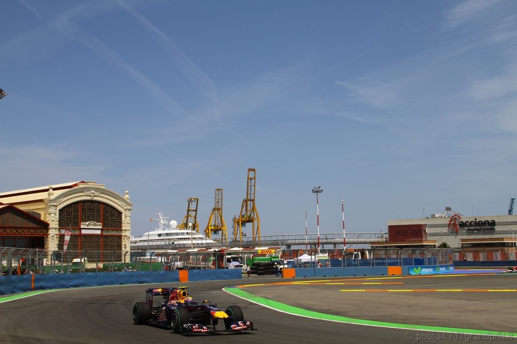 GP Europa, Prove Libere 2, Venerdi', Mark Webber (AUS), Red Bull Racing, RB6 