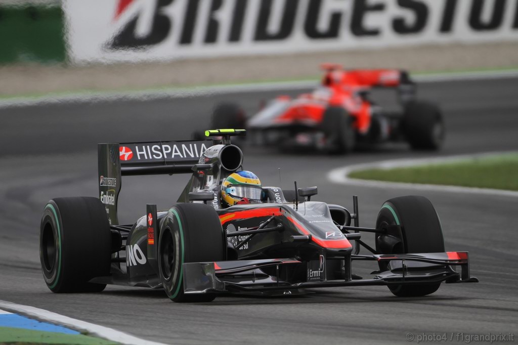 GP Germania, Gara, Bruno Senna (BRA), Hispania Racing F1 Team (HRT), F110