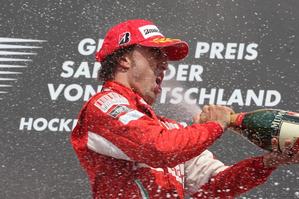 GP Germania, Gara, Fernando Alonso (ESP), Ferrari, F10 vincitore 