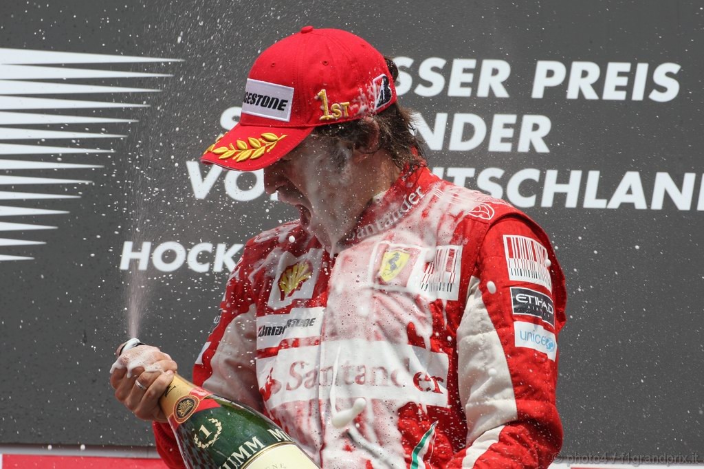 GP Germania, Gara, Fernando Alonso (ESP), Ferrari, F10 vincitore
