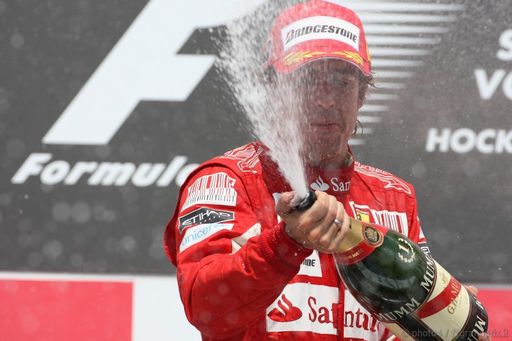 GP Germania, Gara, Fernando Alonso (ESP), Ferrari, F10 vincitore 