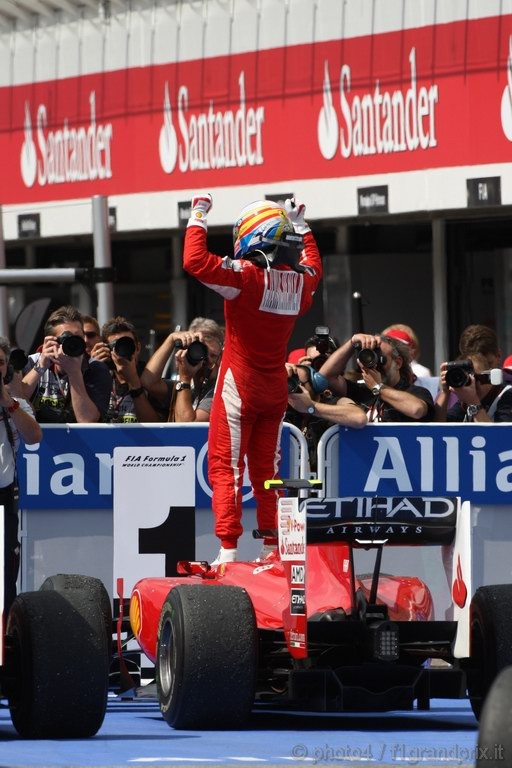 GP Germania, Gara, Fernando Alonso (ESP), Ferrari, F10 vincitore 