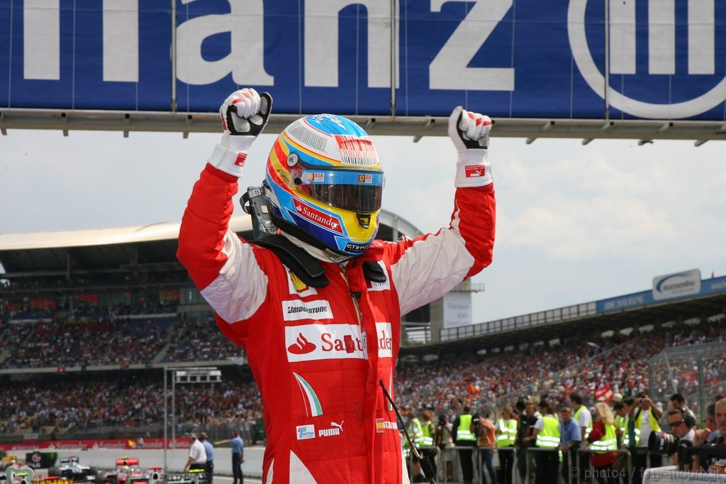 GP Germania, Gara, Fernando Alonso (ESP), Ferrari, F10 vincitore