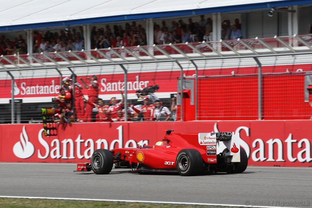 GP Germania, Gara, Felipe Massa (BRA), Ferrari, F10 secondo 