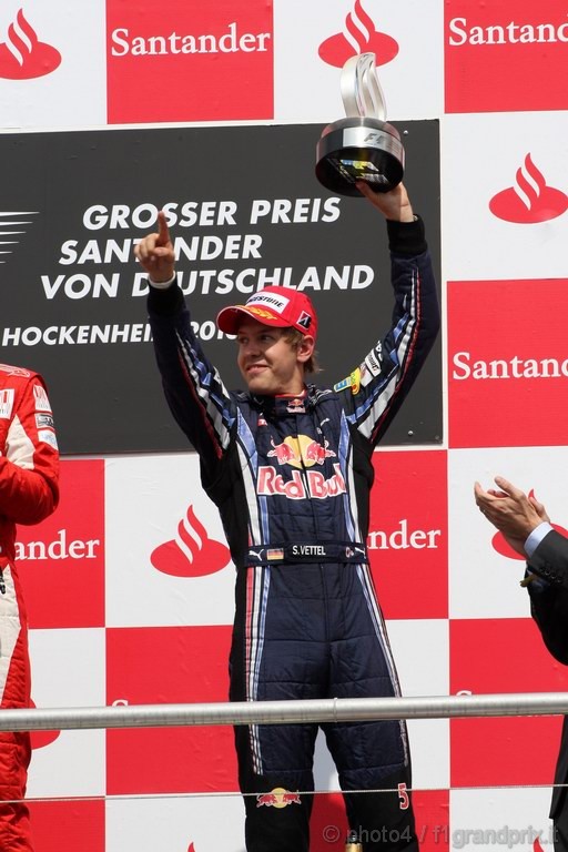 GP Germania, Gara, Sebastian Vettel (GER), Red Bull Racing, RB6 terzo 