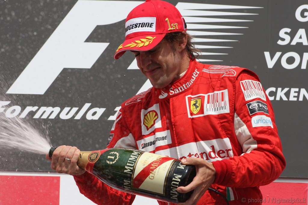 GP Germania, Gara, Fernando Alonso (ESP), Ferrari, F10 vincitore 