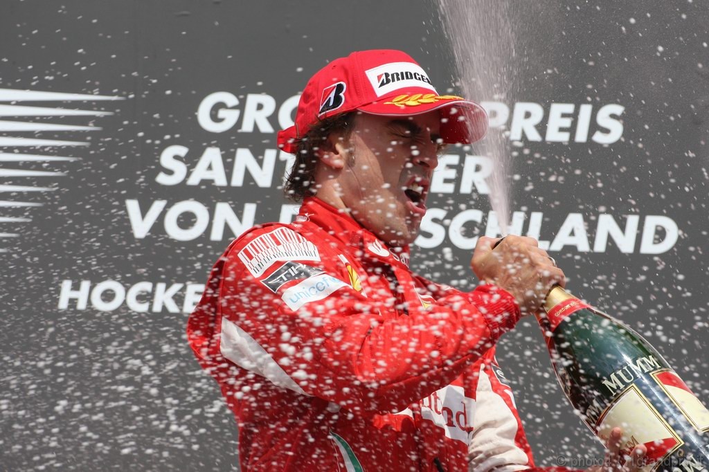 GP Germania, Gara, Fernando Alonso (ESP), Ferrari, F10 vincitore