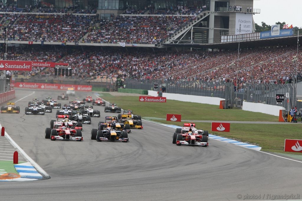 GP Germania, Gara, partenza 