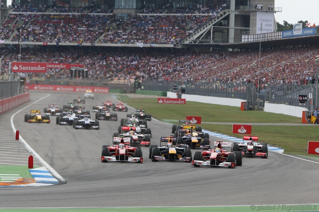 GP Germania, Gara, partenza 